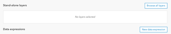 The "new data expression" button in the lower-right.